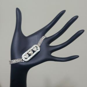 Brighton Kiss & Tell Crystal Heart Bracelet